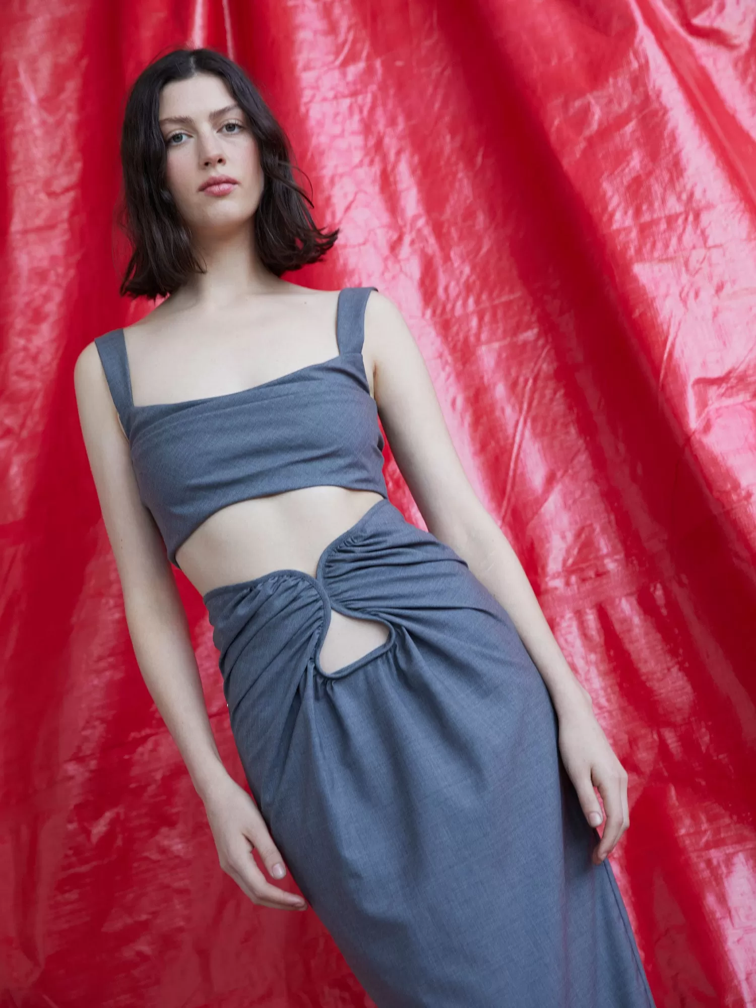 08 Amara Skirt | Charcoal