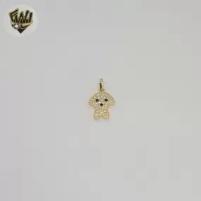 (1-2443-2) Gold Laminate - Dog Zircon Pendant - BGF