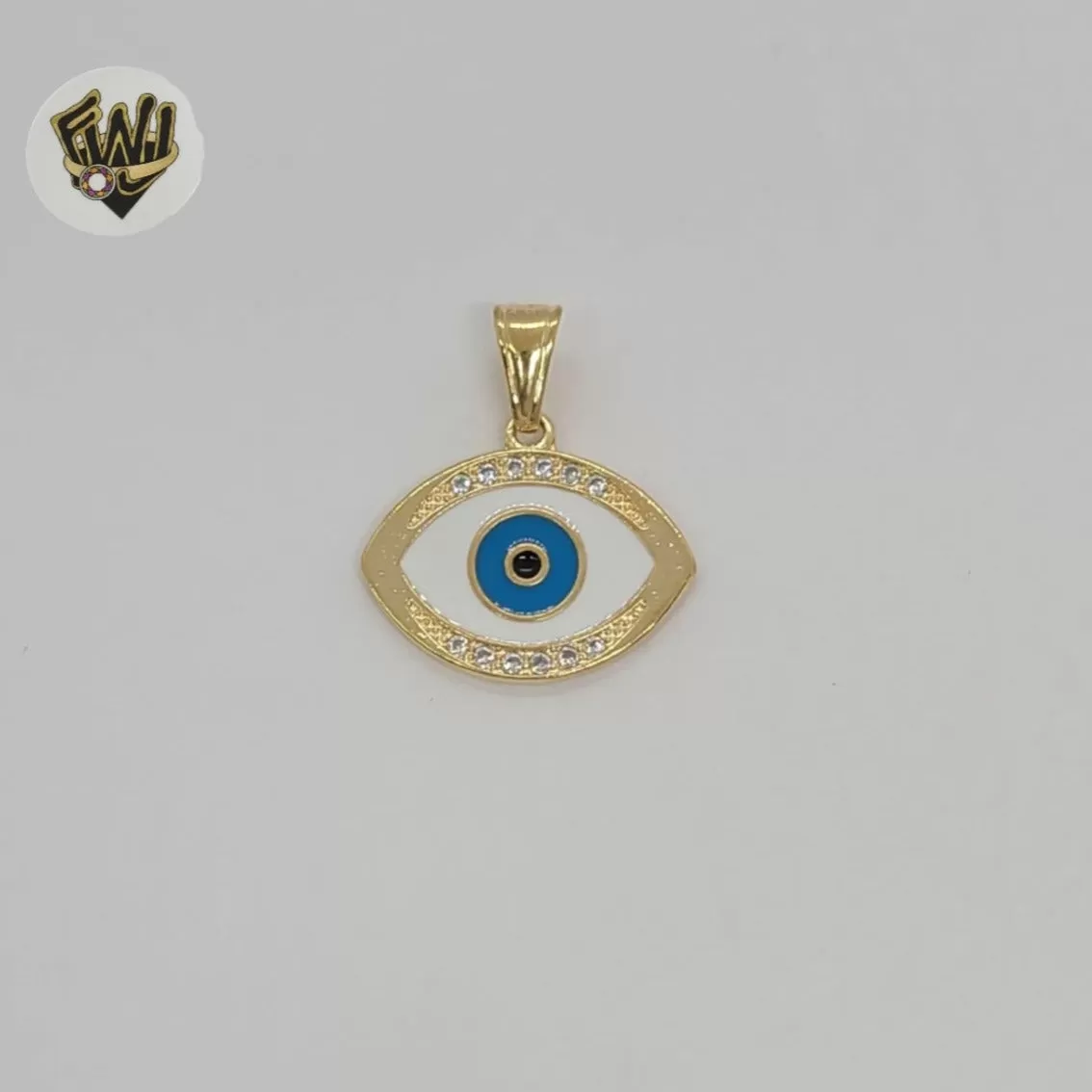 (1-2444-1) Gold Laminate - Evil Eye Pendants - BGF