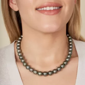 10.1-12.1 mm AAA Tahitian Round Pearl Necklace