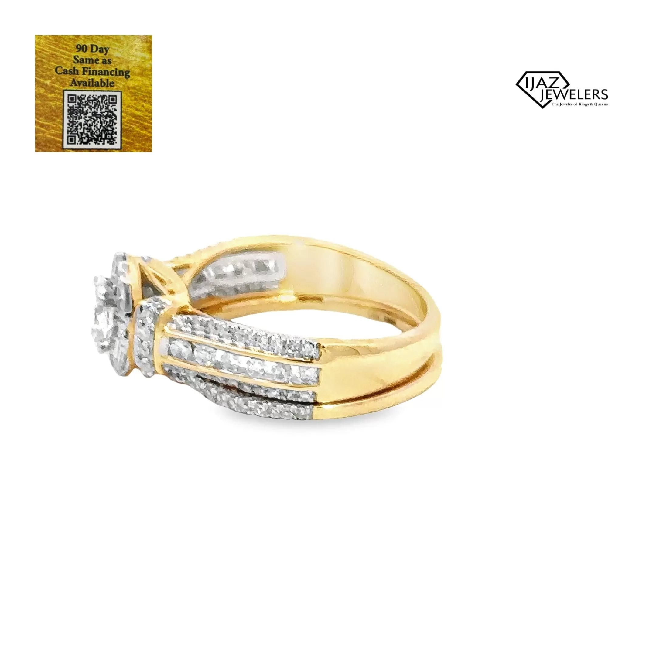 14K Gold 1.00 CTW Diamond Ladies Engagement Set