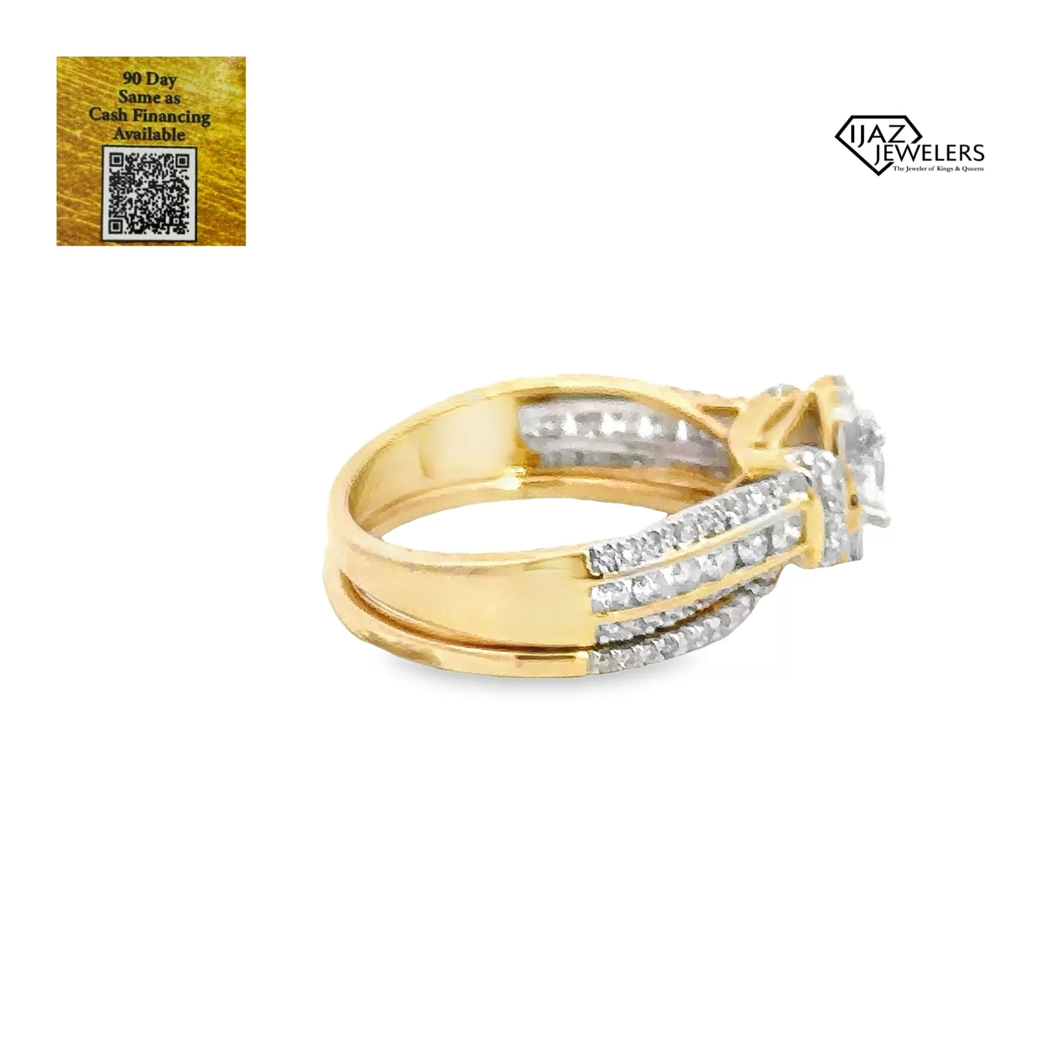 14K Gold 1.00 CTW Diamond Ladies Engagement Set