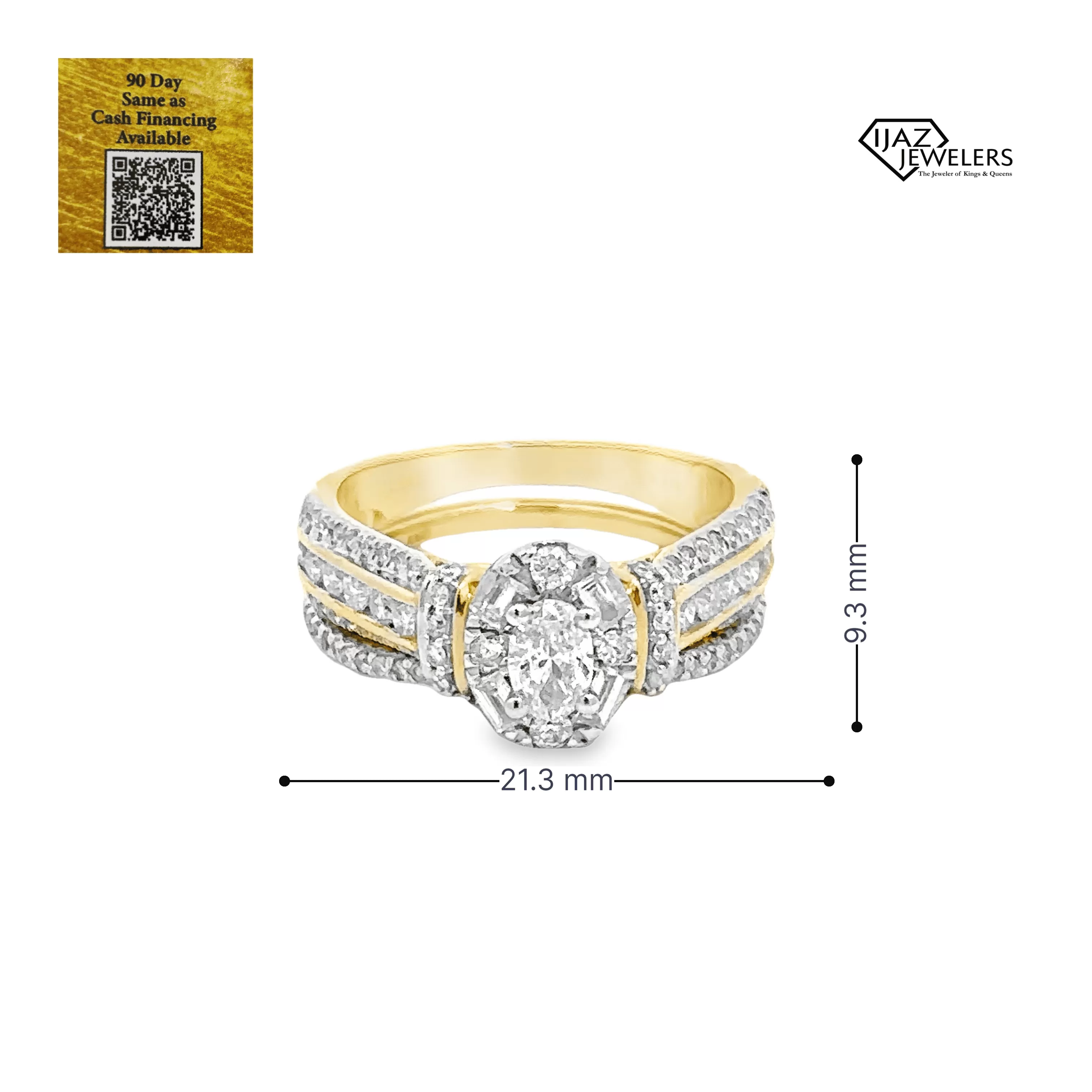 14K Gold 1.00 CTW Diamond Ladies Engagement Set