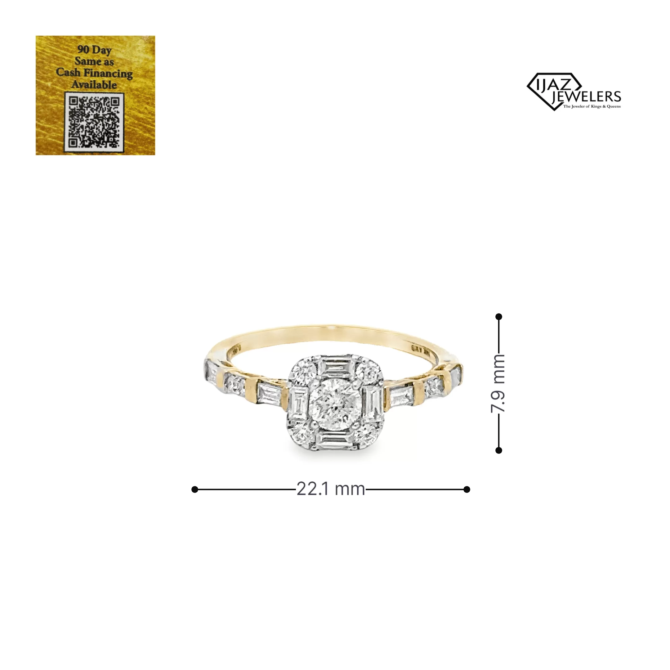 14K Gold 1.23 CTW Diamon Ladies Band