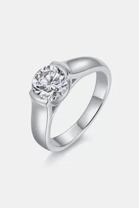 1.5 Carat Moissanite 925 Sterling Silver Ring