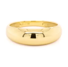 18K Gold Tapered Luna Bombe Ring