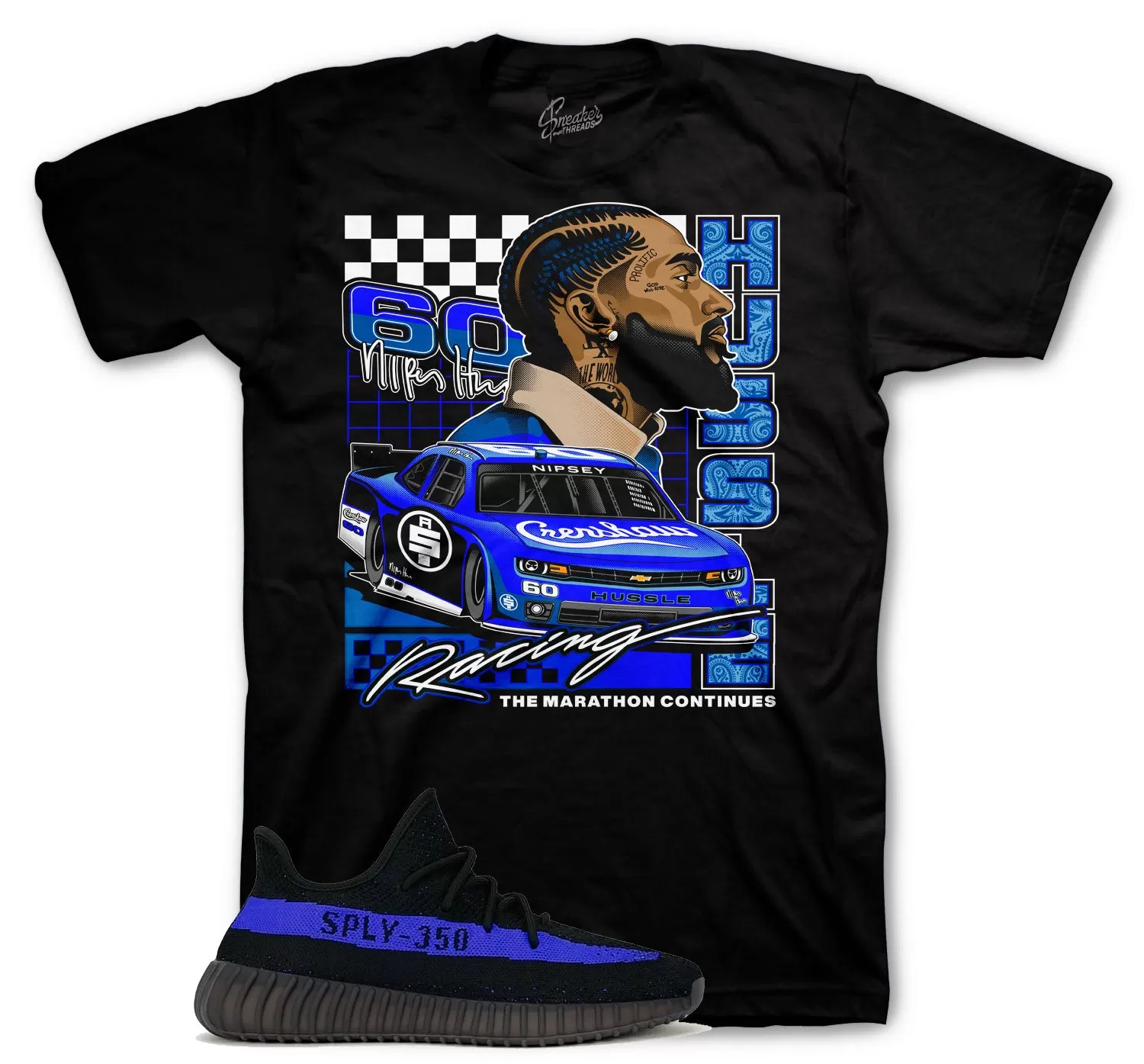 350 Dazzling Blue Crensahw Racing Shirt