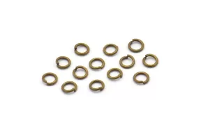 3mm Jump Ring - 250 Antique Brass Jump Rings (3x0.50mm) A0402