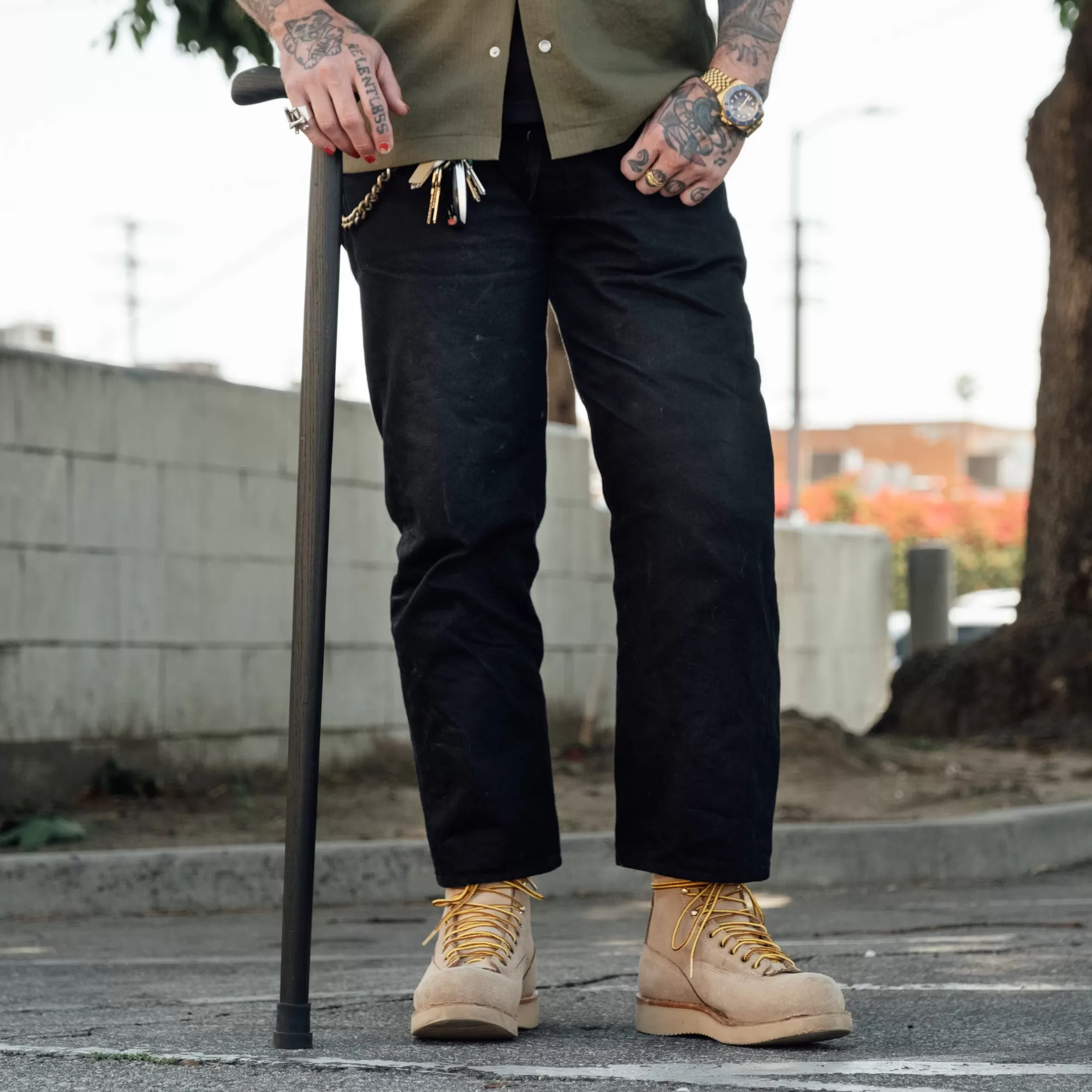 3sixteen CS-220x Classic Straight Double Black Selvedge Jean