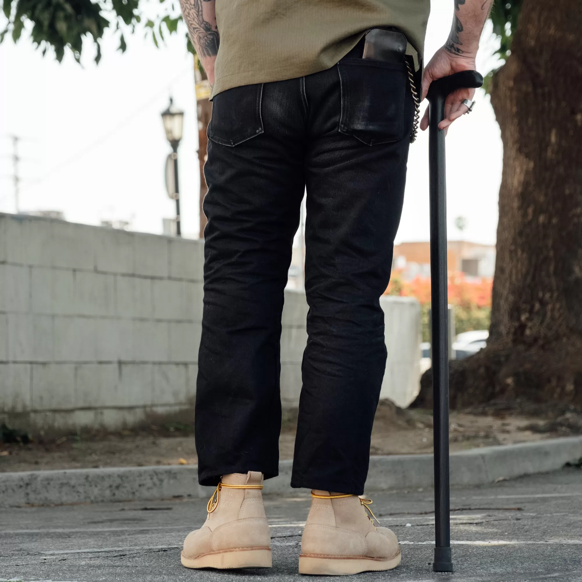 3sixteen CS-220x Classic Straight Double Black Selvedge Jean