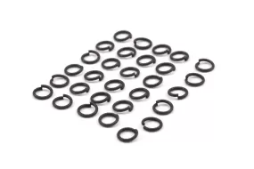 4mm Black Rings - 250 Oxidized Brass Black Jump Rings (4x0.60mm) S454