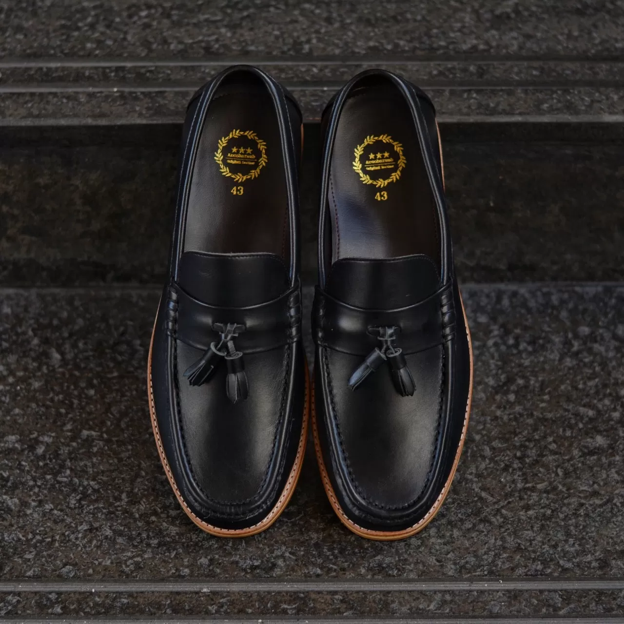 501 Wide-Front Tassel Loafer MattBlack