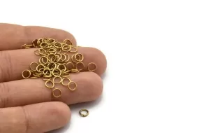 5mm Jump Rings - 250 Raw Brass Jump Rings (5x0.70mm) A0322