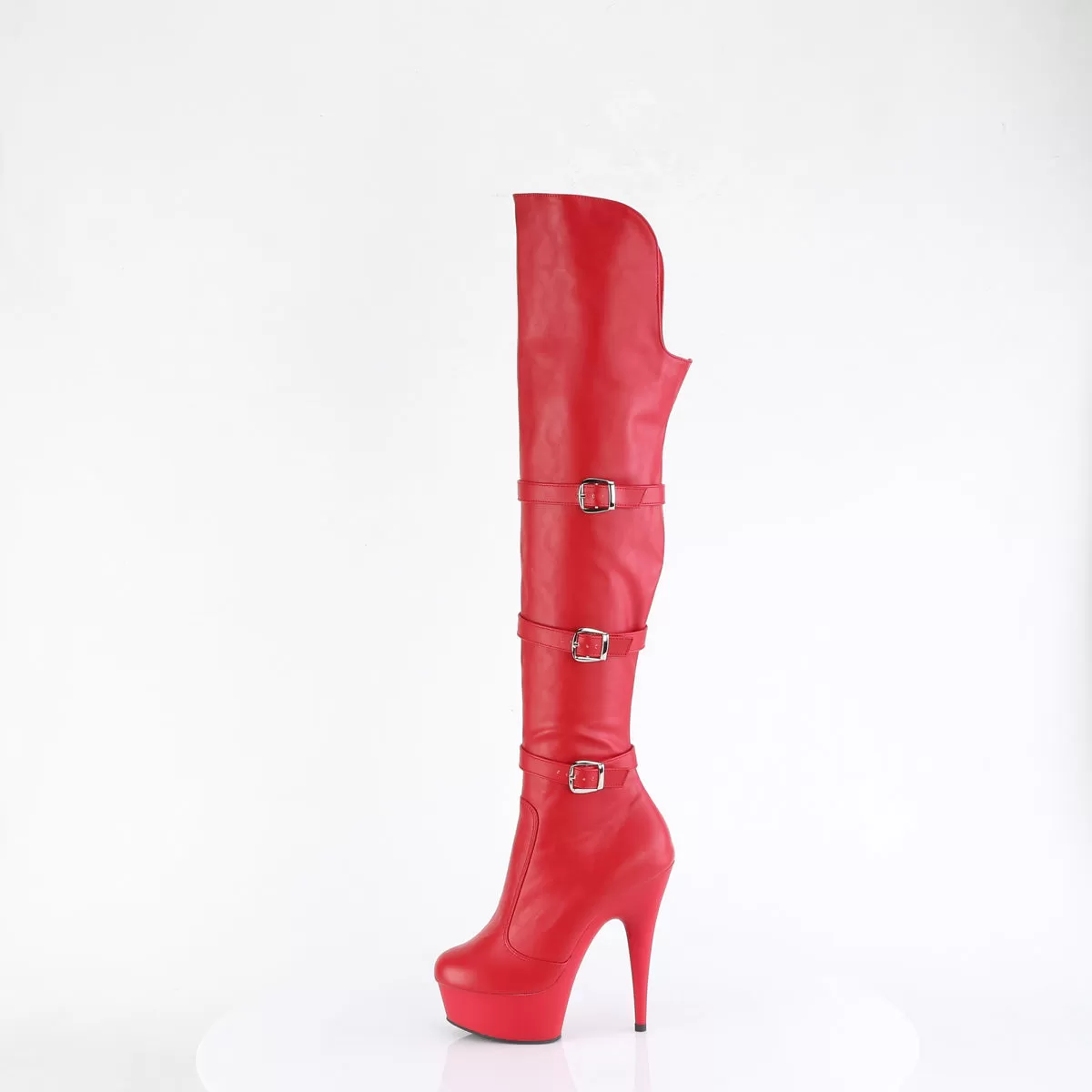 6 Inch Heel DELIGHT-3018 Red Pu