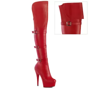 6 Inch Heel DELIGHT-3018 Red Pu