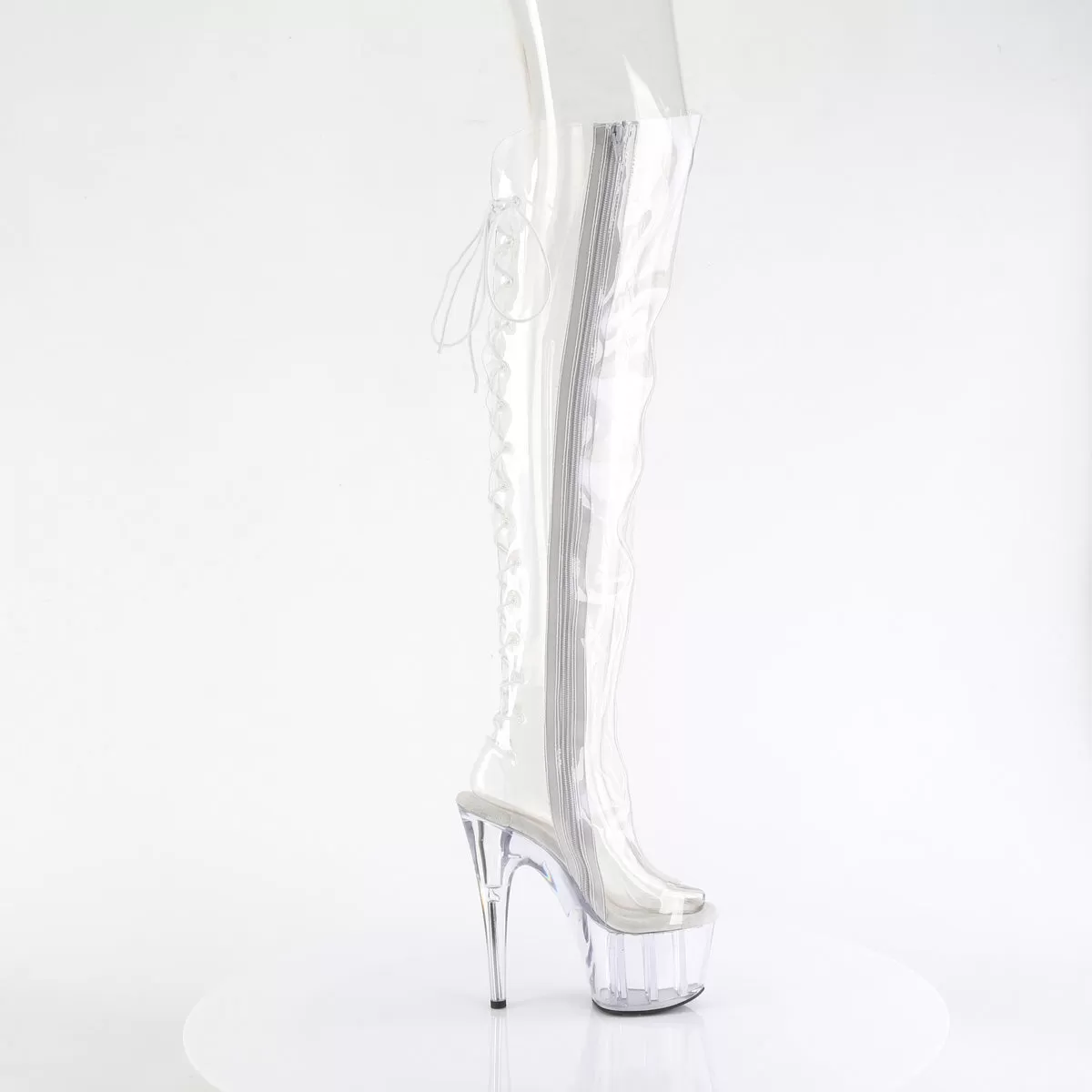 7 Inch Heel ADORE-3019C Clear