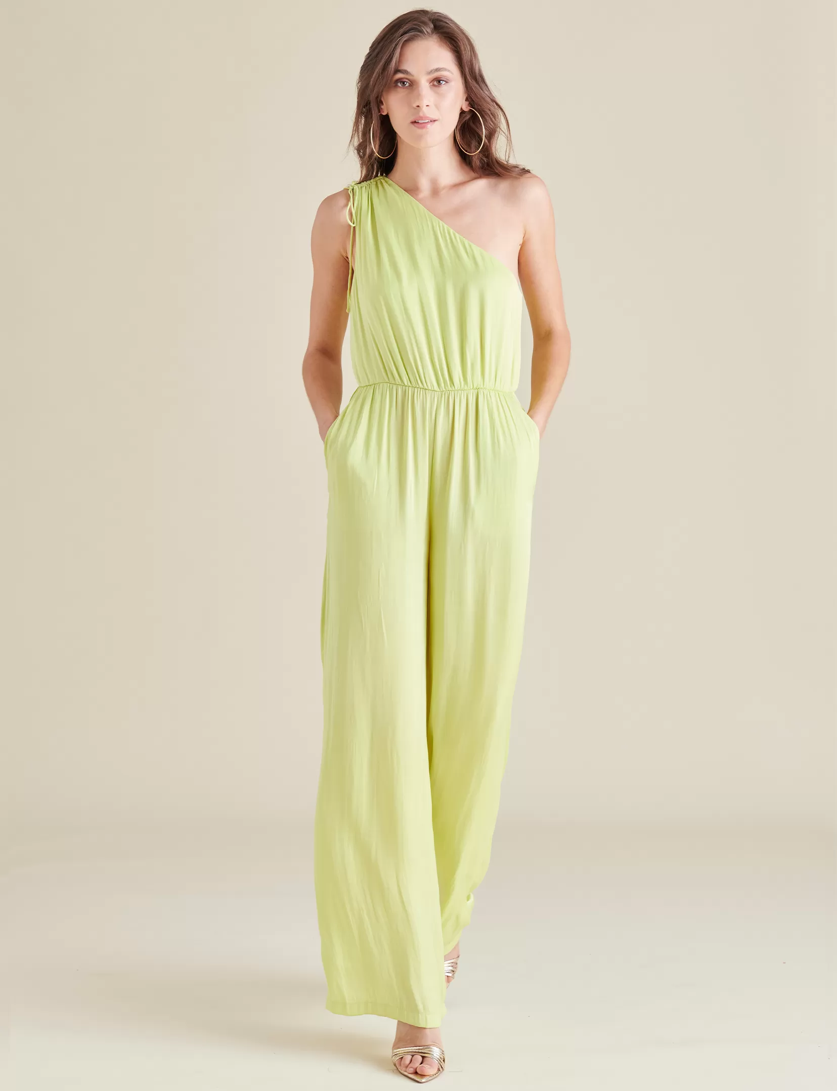 Adele Jumpsuit, Golden Lime