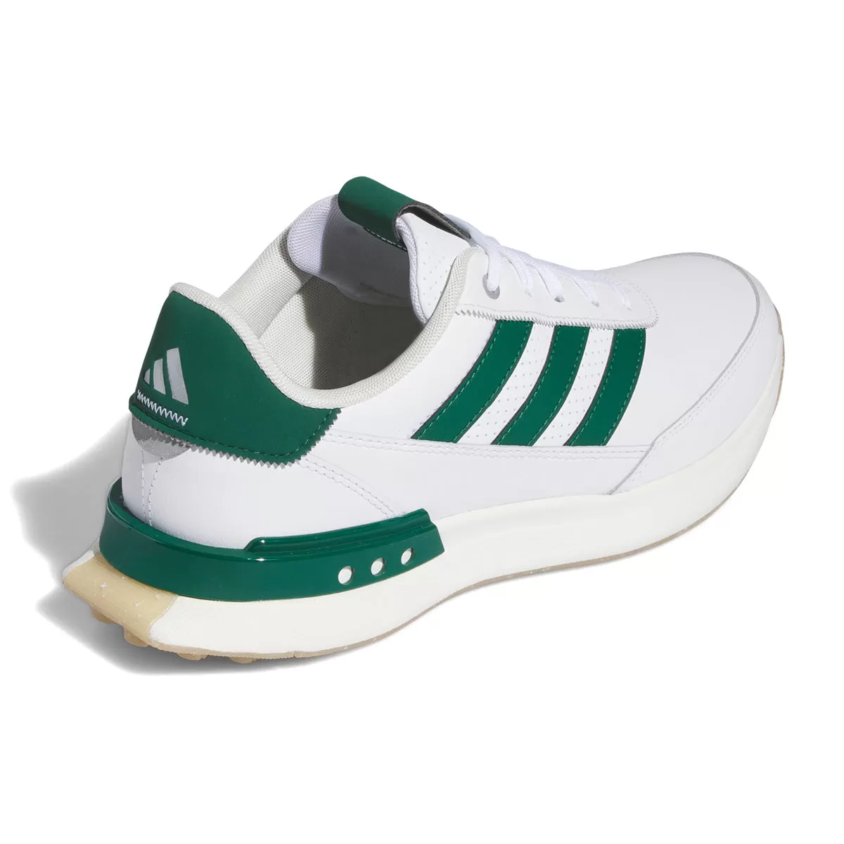 adidas S2G Spikeless Leather 24 Golf Shoes - White/Green/Gum