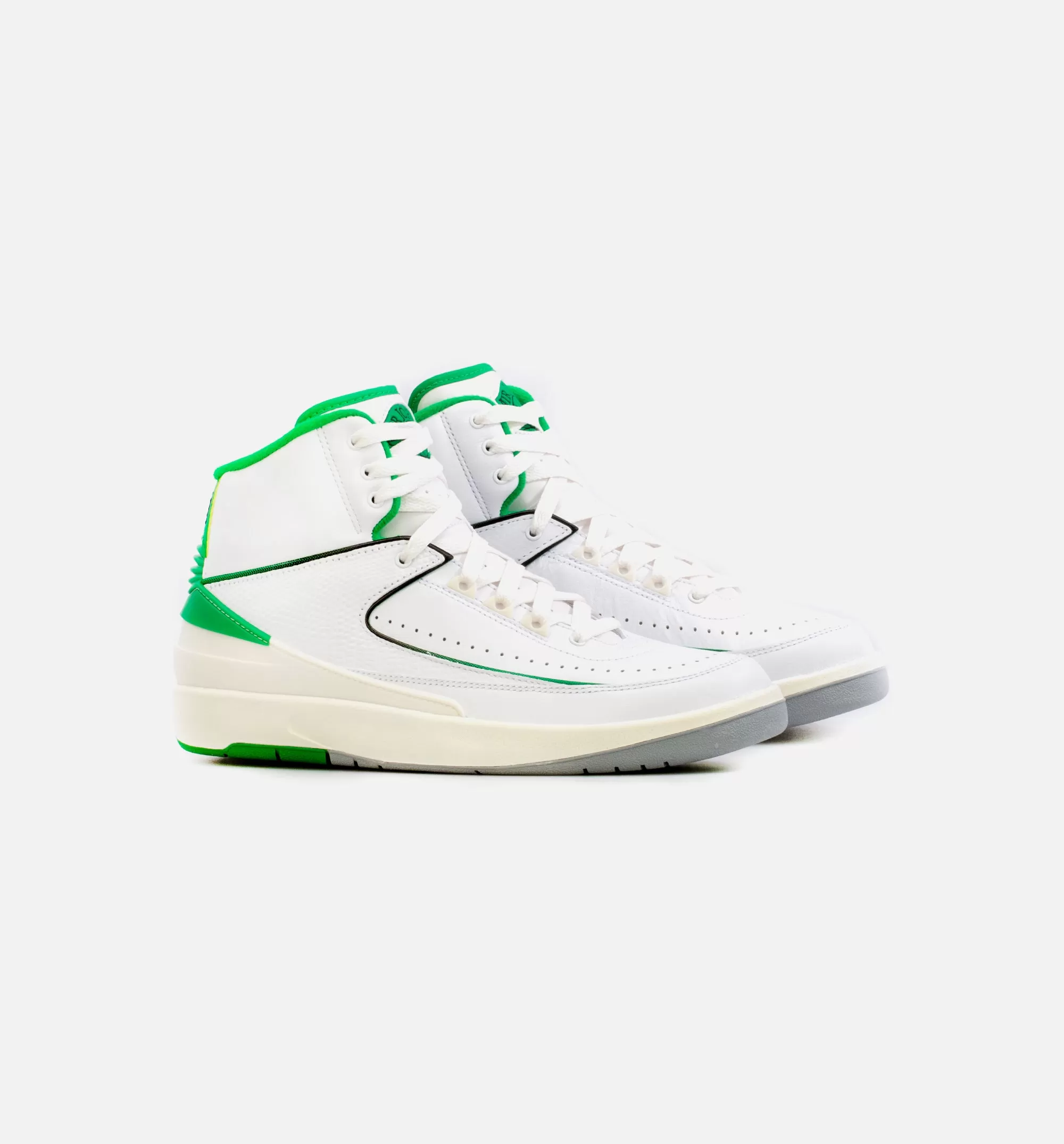 Air Jordan 2 Retro Lucky Green Mens Basketball Shoe - White/Green