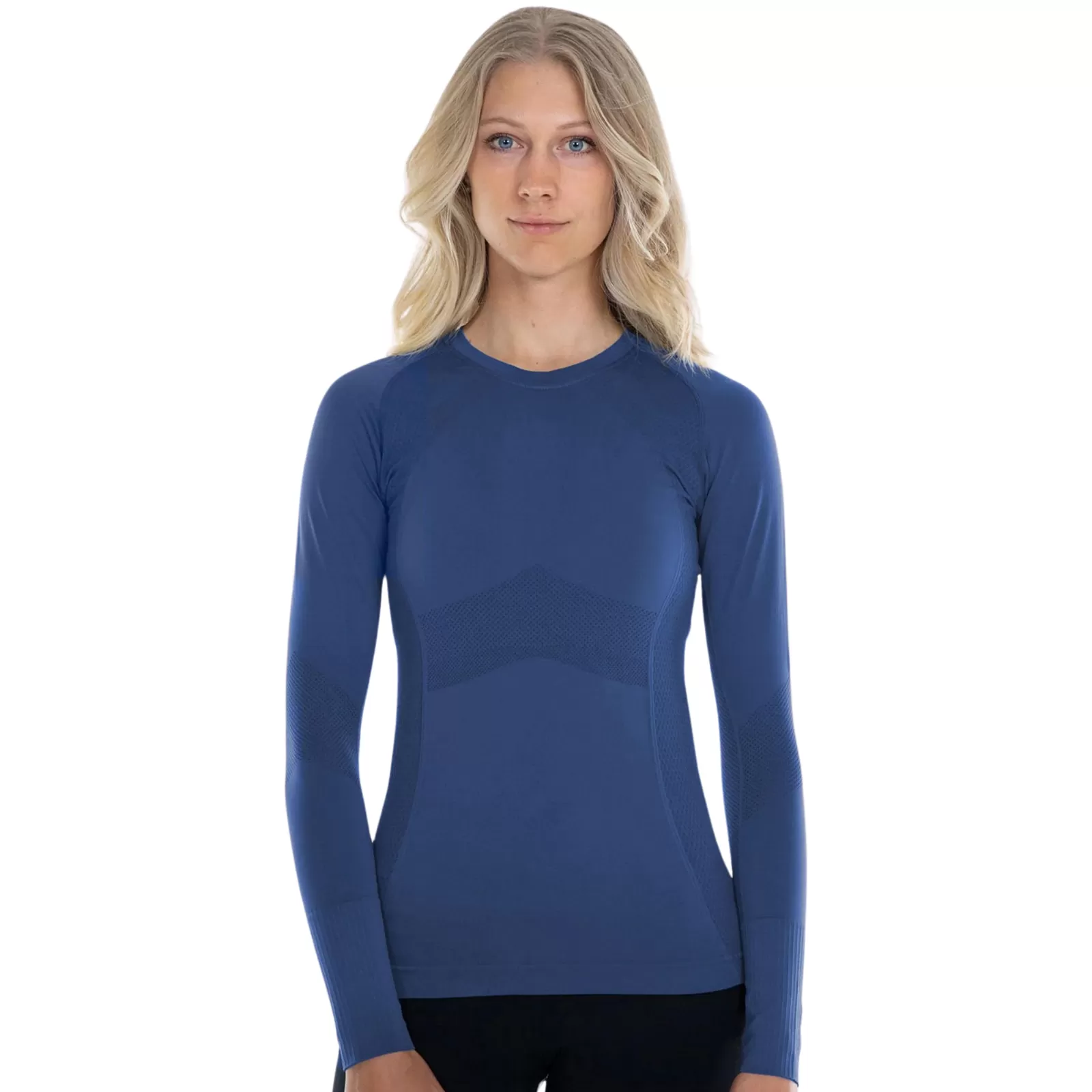 Anique Long Sleeve Crew Shirt in Blueberry - Women's XS (0-2)