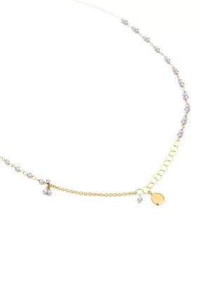 Anne Sportun Gold Tied Iolite Bead Chain Necklace | 17"