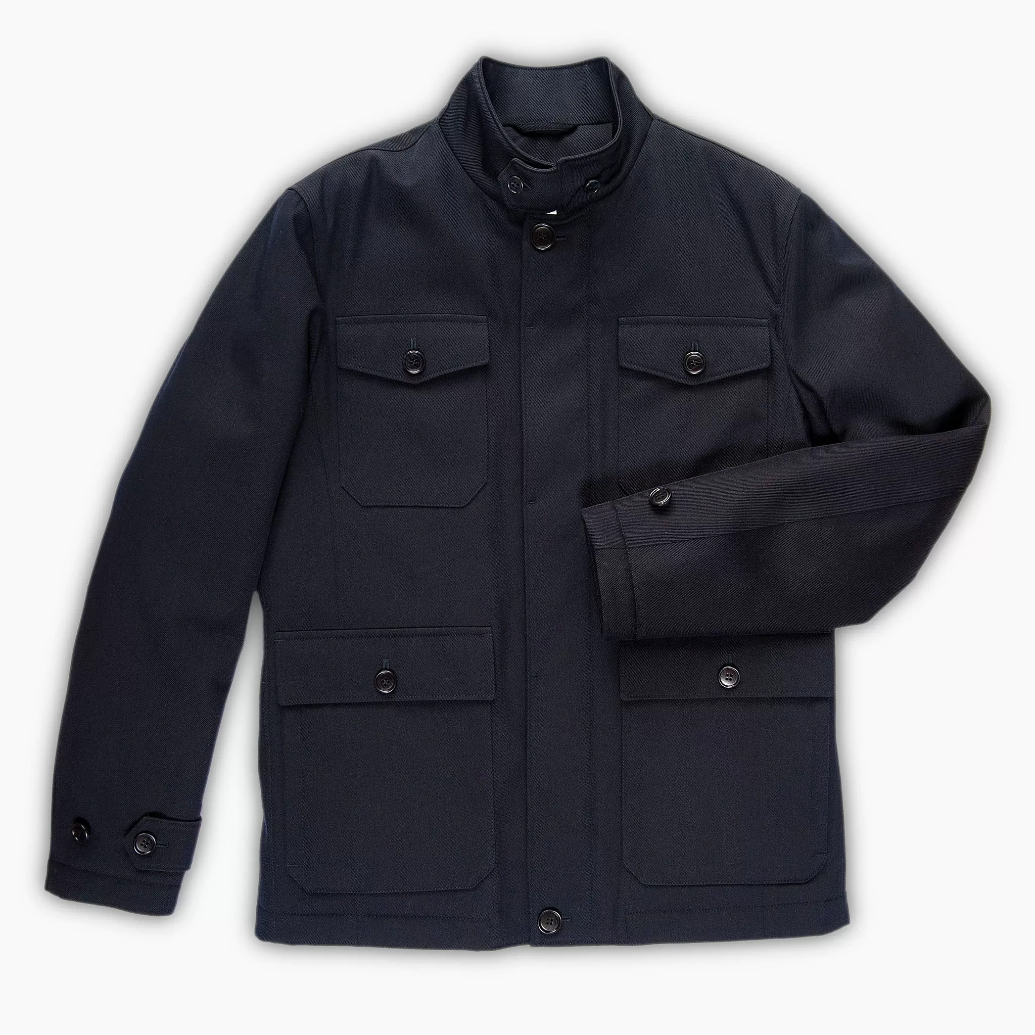 Armand Field Jacket in yarn-dyed wool