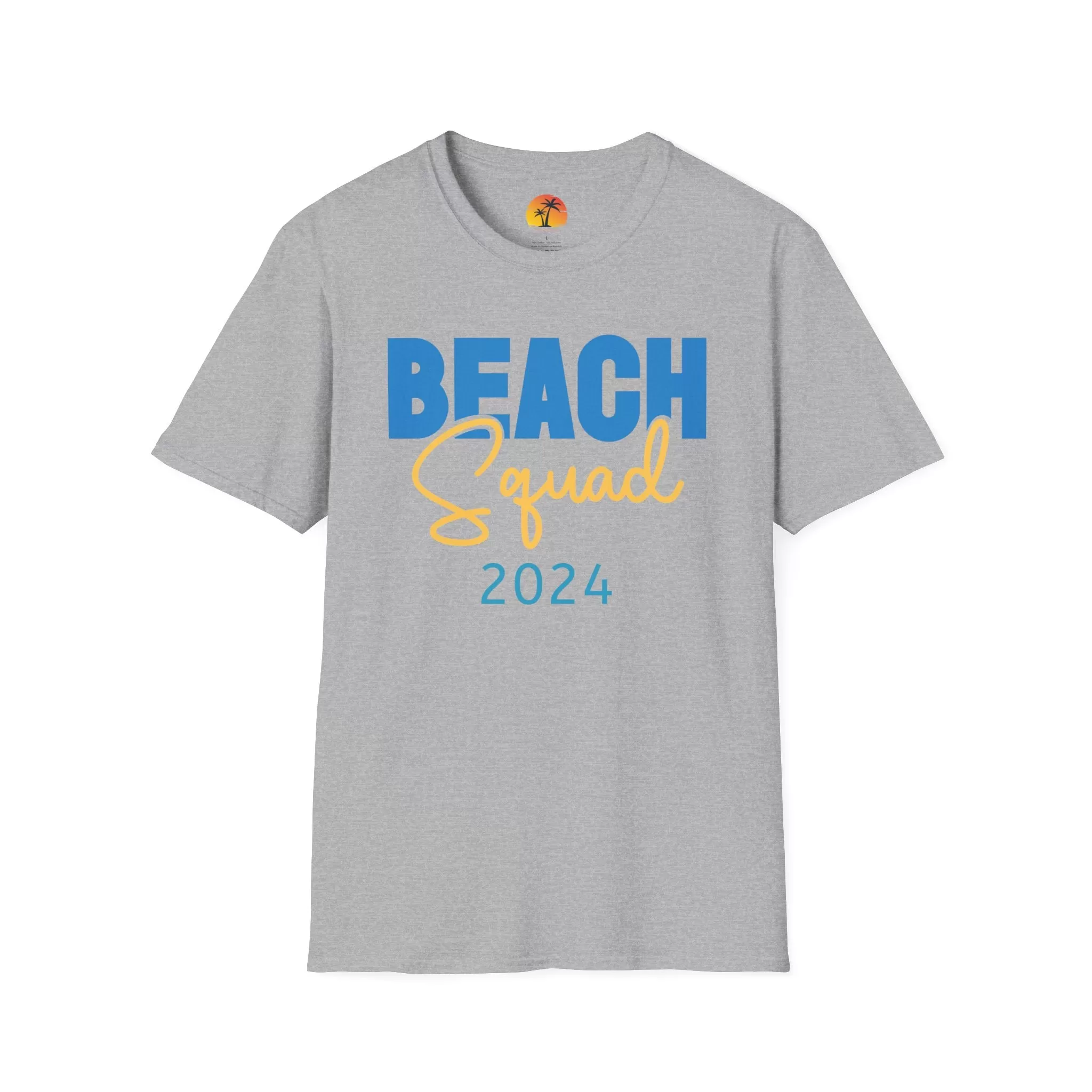 Beach T-Shirts Vacation Shirts for Friends Family 2024 Beach Squad Tee Unisex