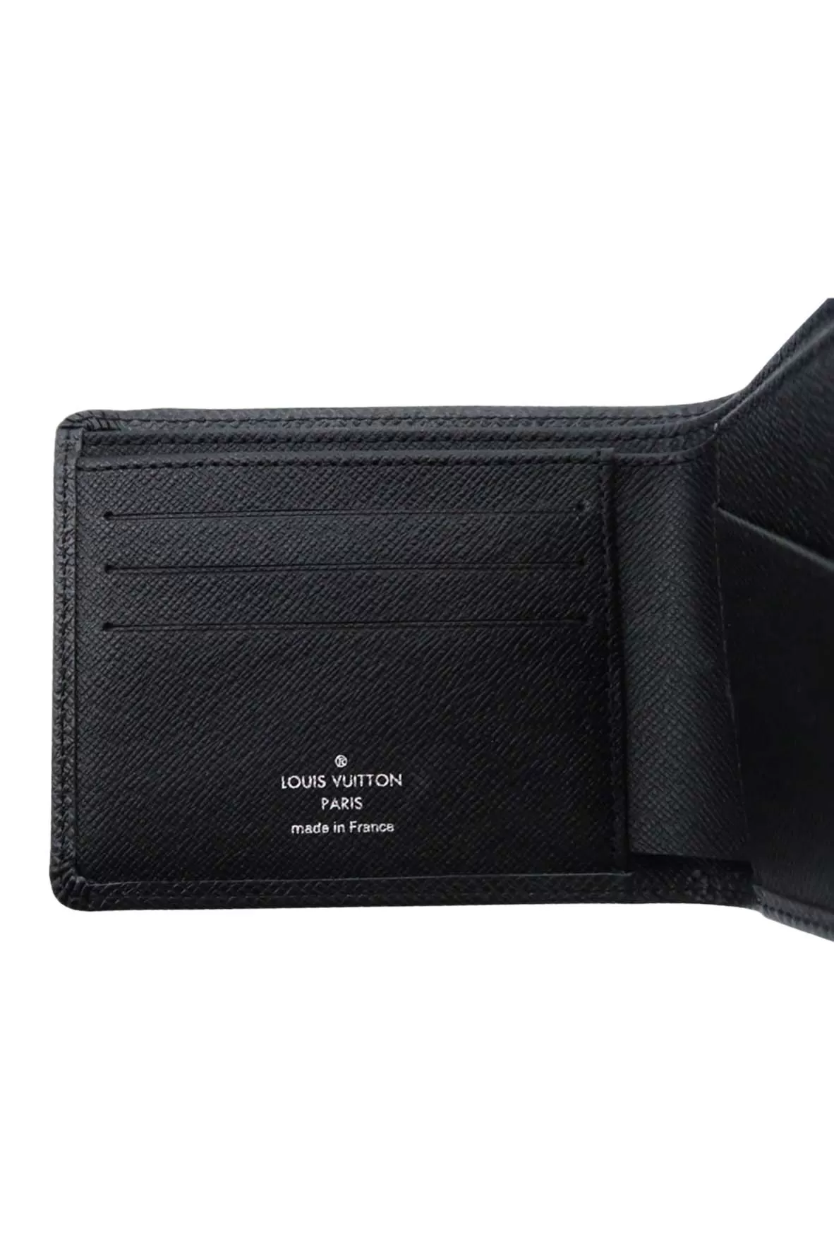 Bifold Wallet Taiga Leather Black