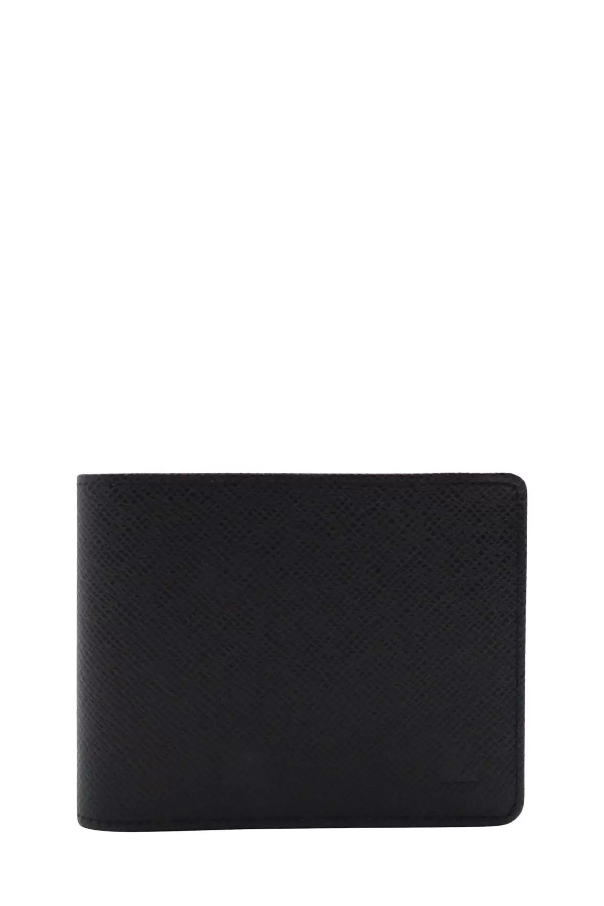 Bifold Wallet Taiga Leather Black