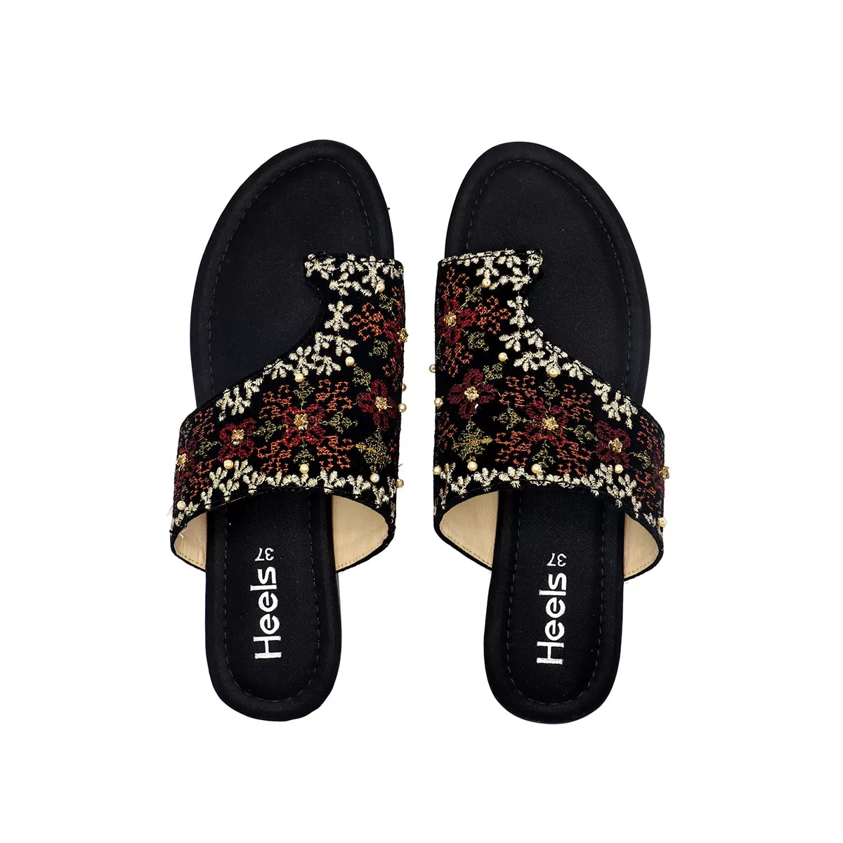 Black Ethnic Chappal L00500004