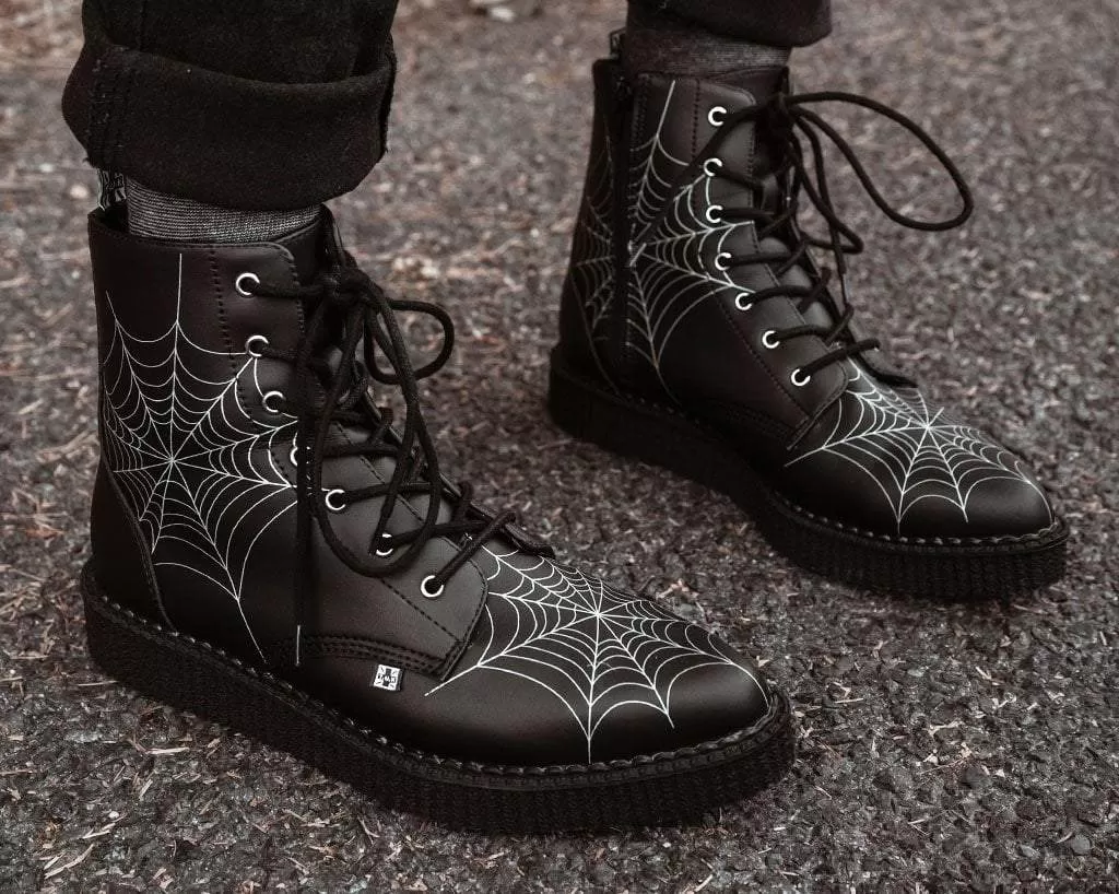 Black  TUKskin 7-Eye Spiderweb Glow Boot