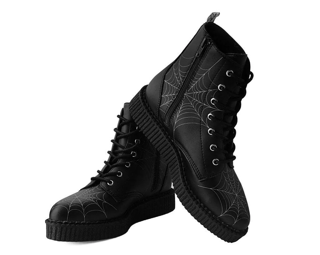 Black  TUKskin 7-Eye Spiderweb Glow Boot