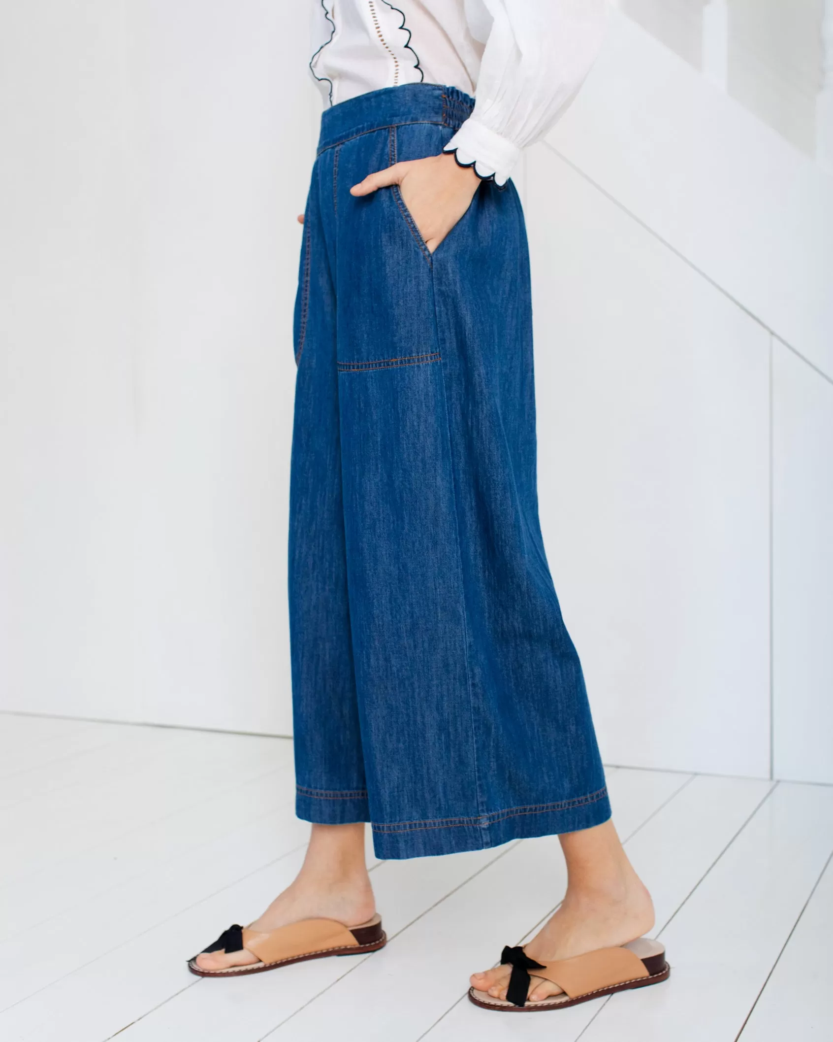 Bonté Bijou Denim Crop Trouser