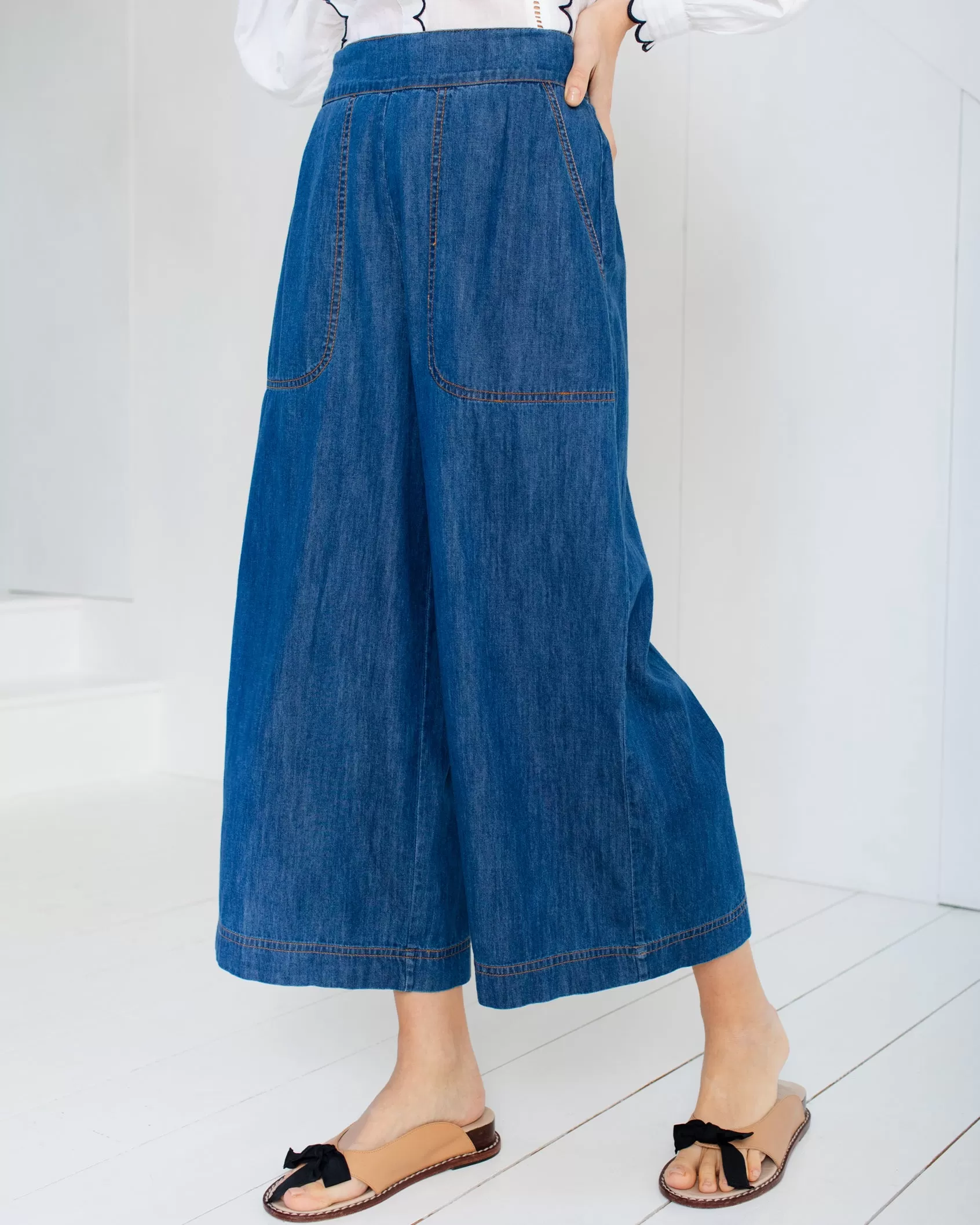 Bonté Bijou Denim Crop Trouser