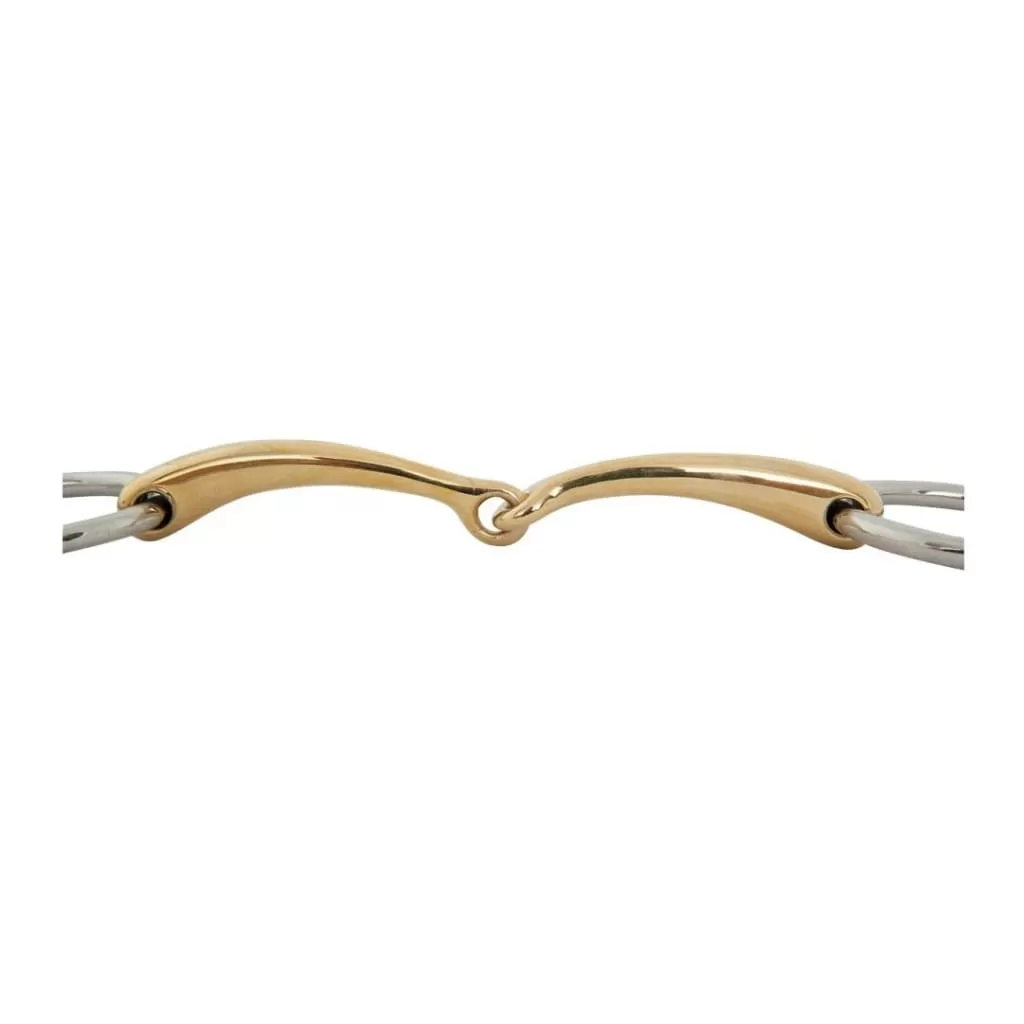 BR Copper Bradoon Soft Contact Curved Loose Ring Snaffle