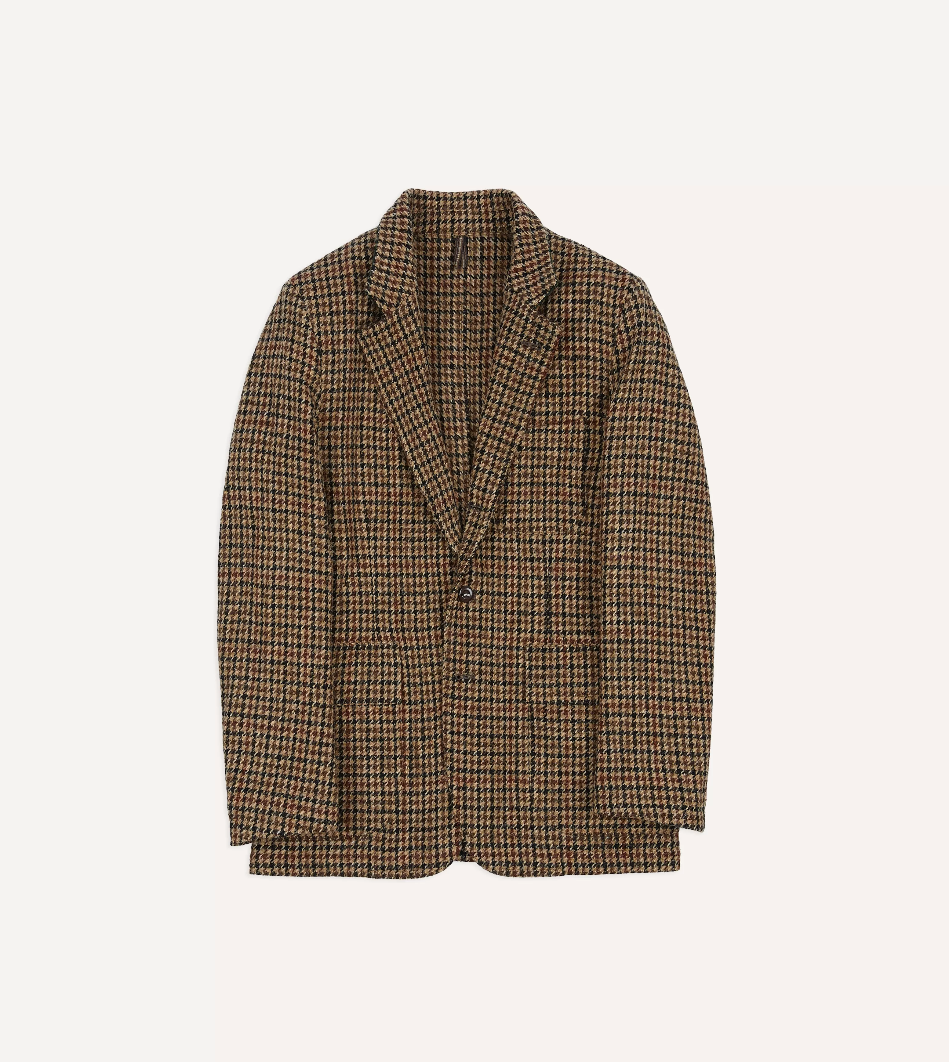 Brown Houndstooth Check Harris Tweed Games Blazer Mk. VII