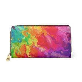 Bynelo Tie Dye Rainbow Zipper Wallet