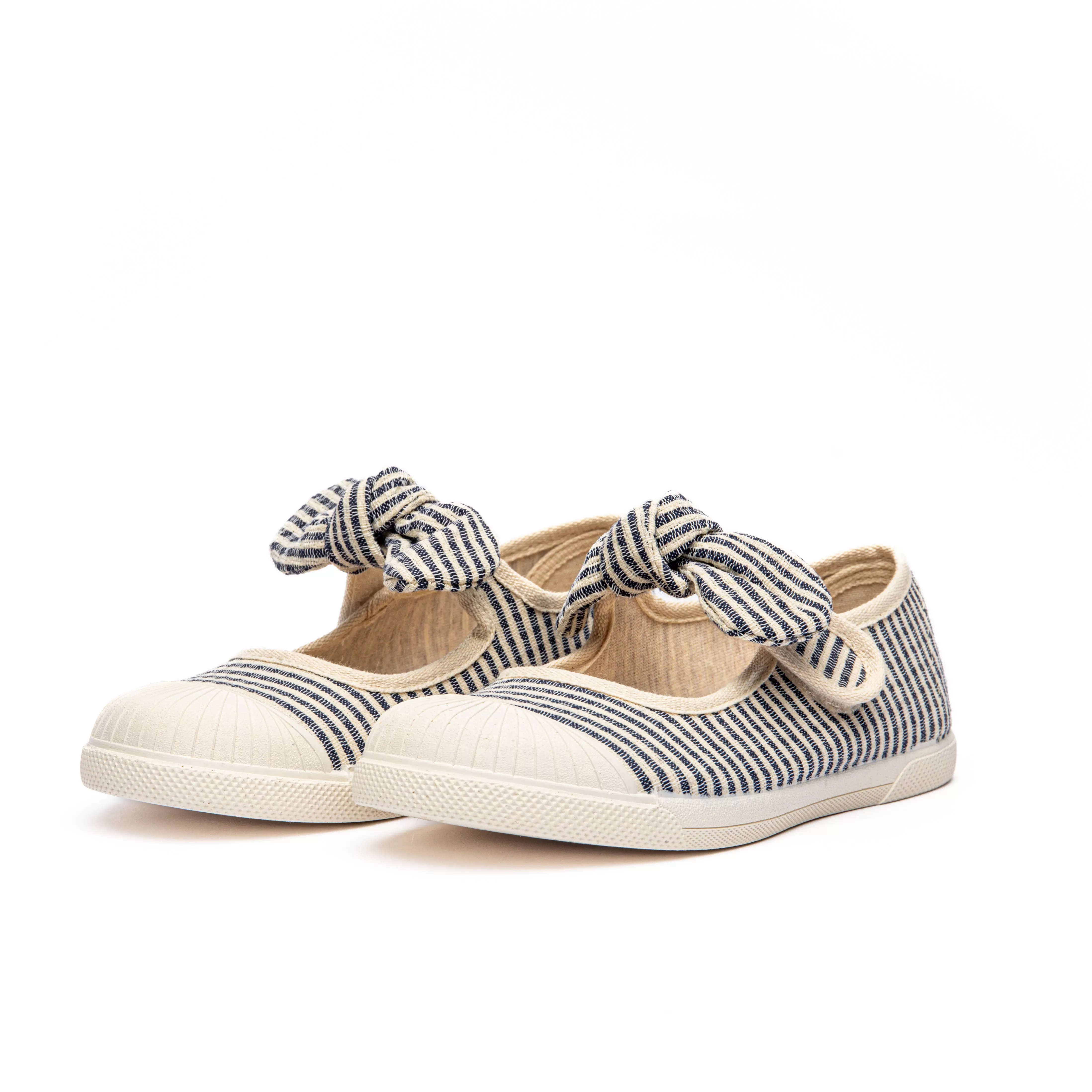 Canvas Mary Jane Sneakers in Stripes