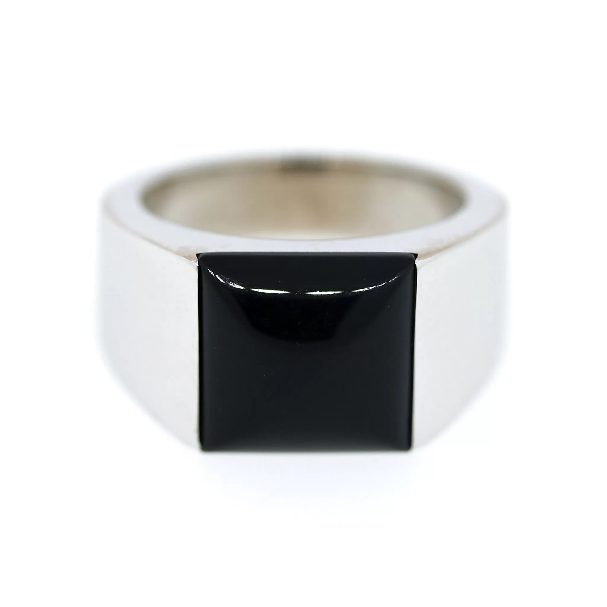 Cartier Tank Onyx Ring in 18k Gold