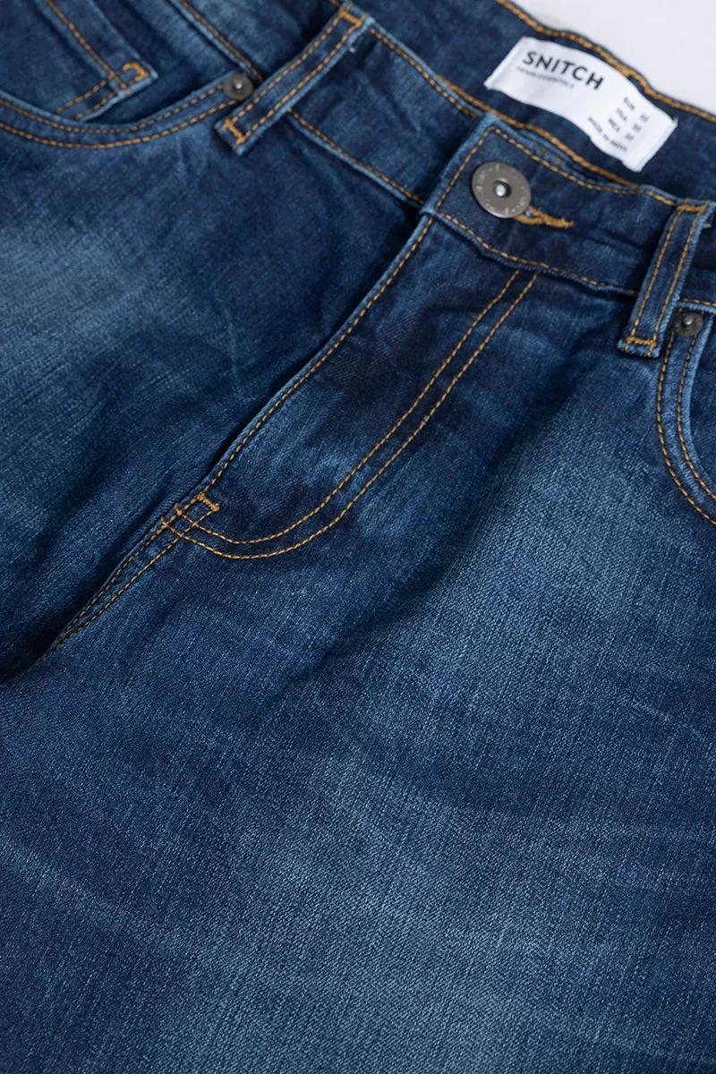 Cascade Prussian Blue Comfort Fit Jeans