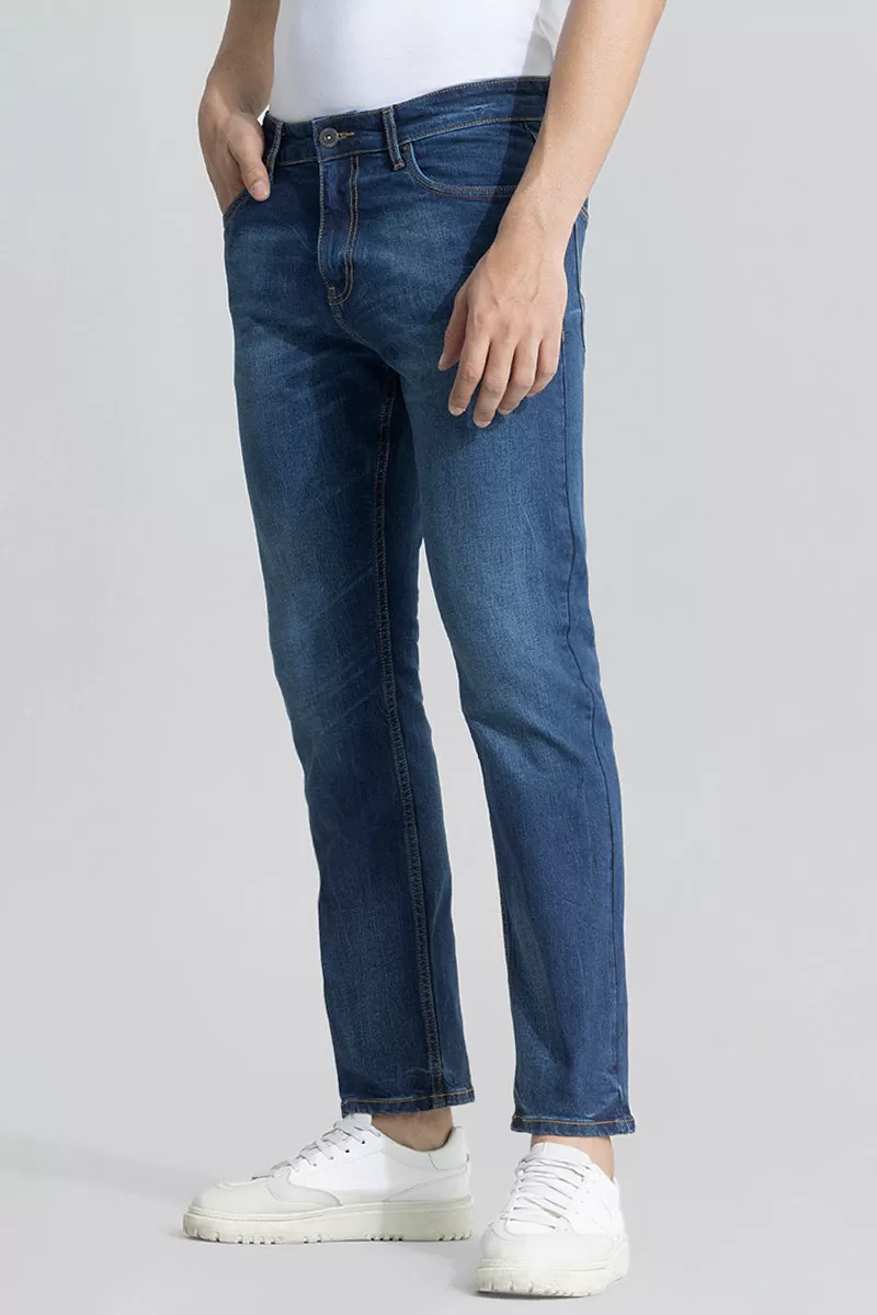 Cascade Prussian Blue Comfort Fit Jeans