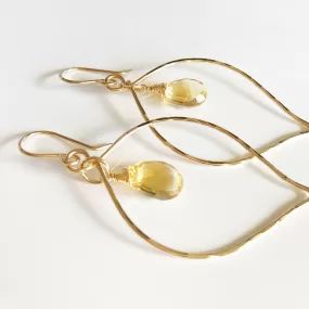 Earrings DOREE- Citrine (E446)