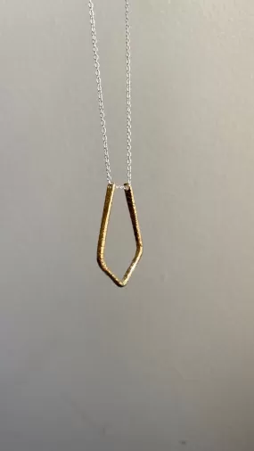 Etched Ring Holder Necklace