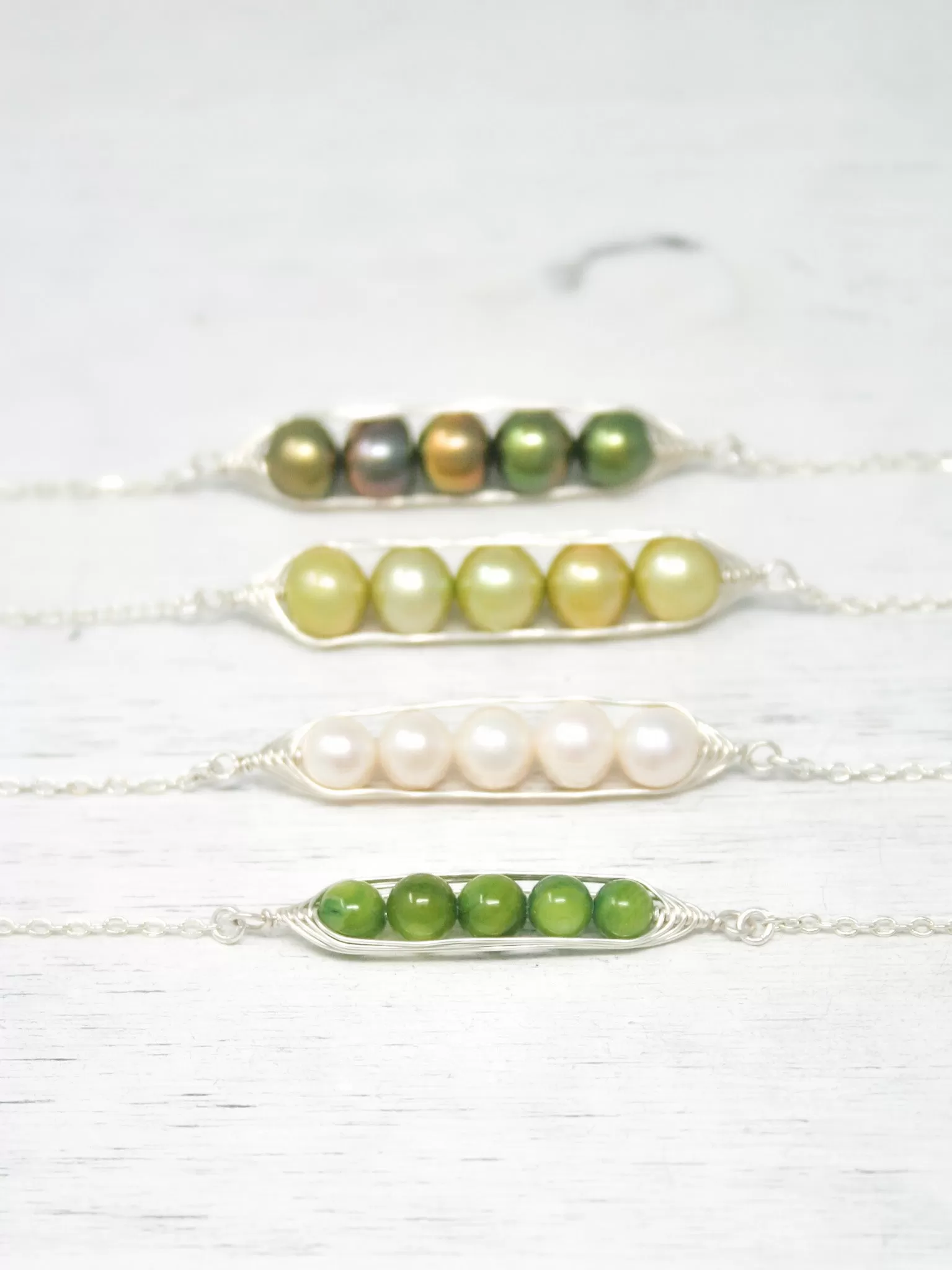 Five peas in a pod bracelet [made to order]