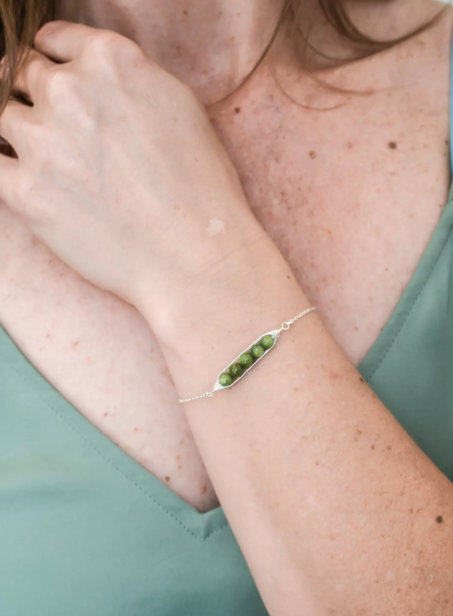 Five peas in a pod bracelet [made to order]