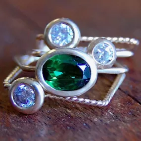 For Becky, stack rings