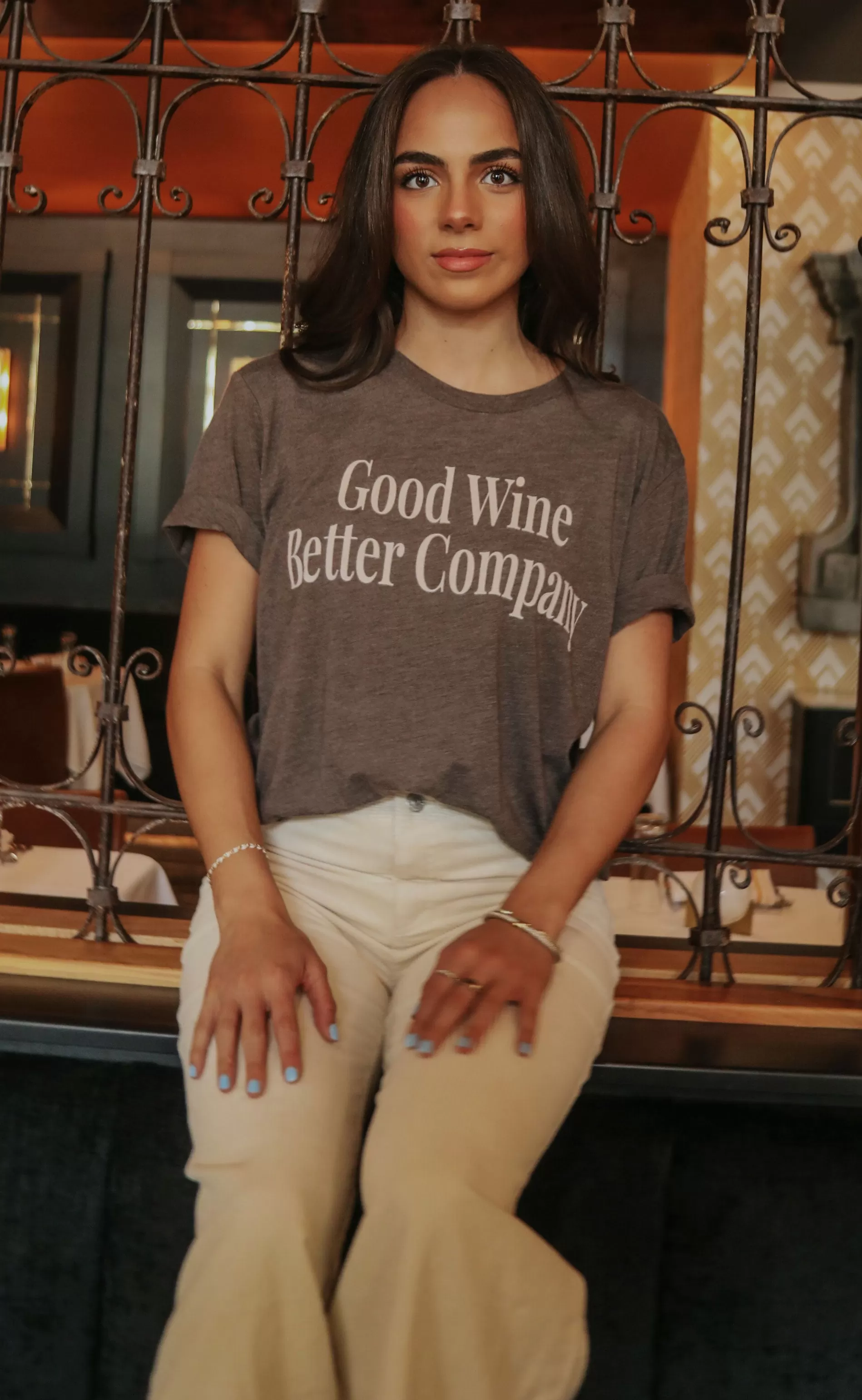 friday   saturday: good wine better company t shirt