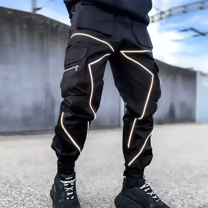 Get Ready to Shine: Reflective Cargo Pants