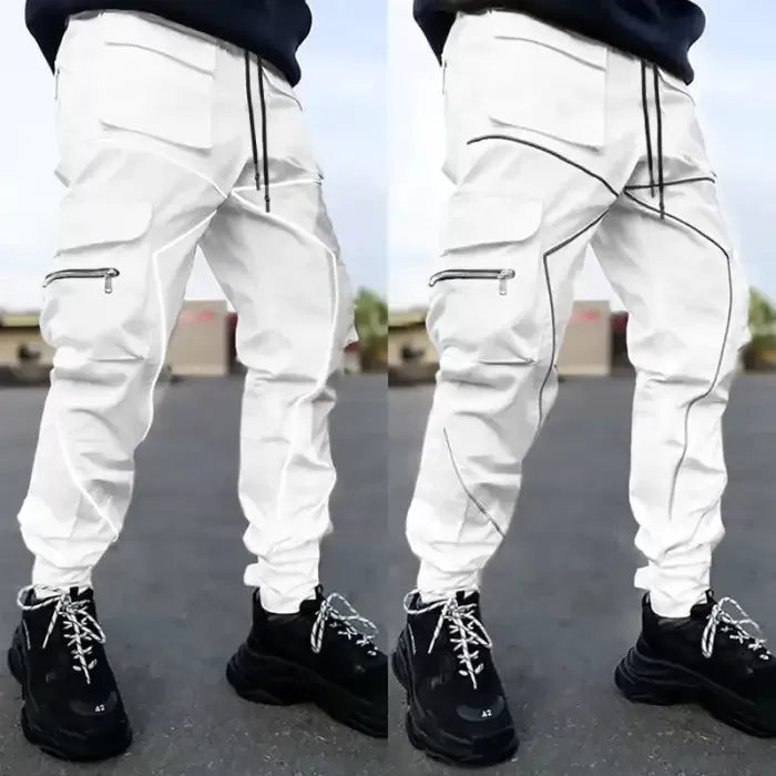 Get Ready to Shine: Reflective Cargo Pants