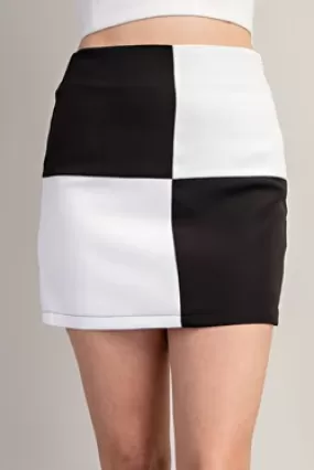 GM Checkered Mini Skirt